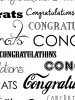 Congratulations Printed Background Paper