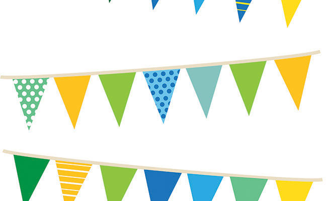 Party Banners Printed Background Paper